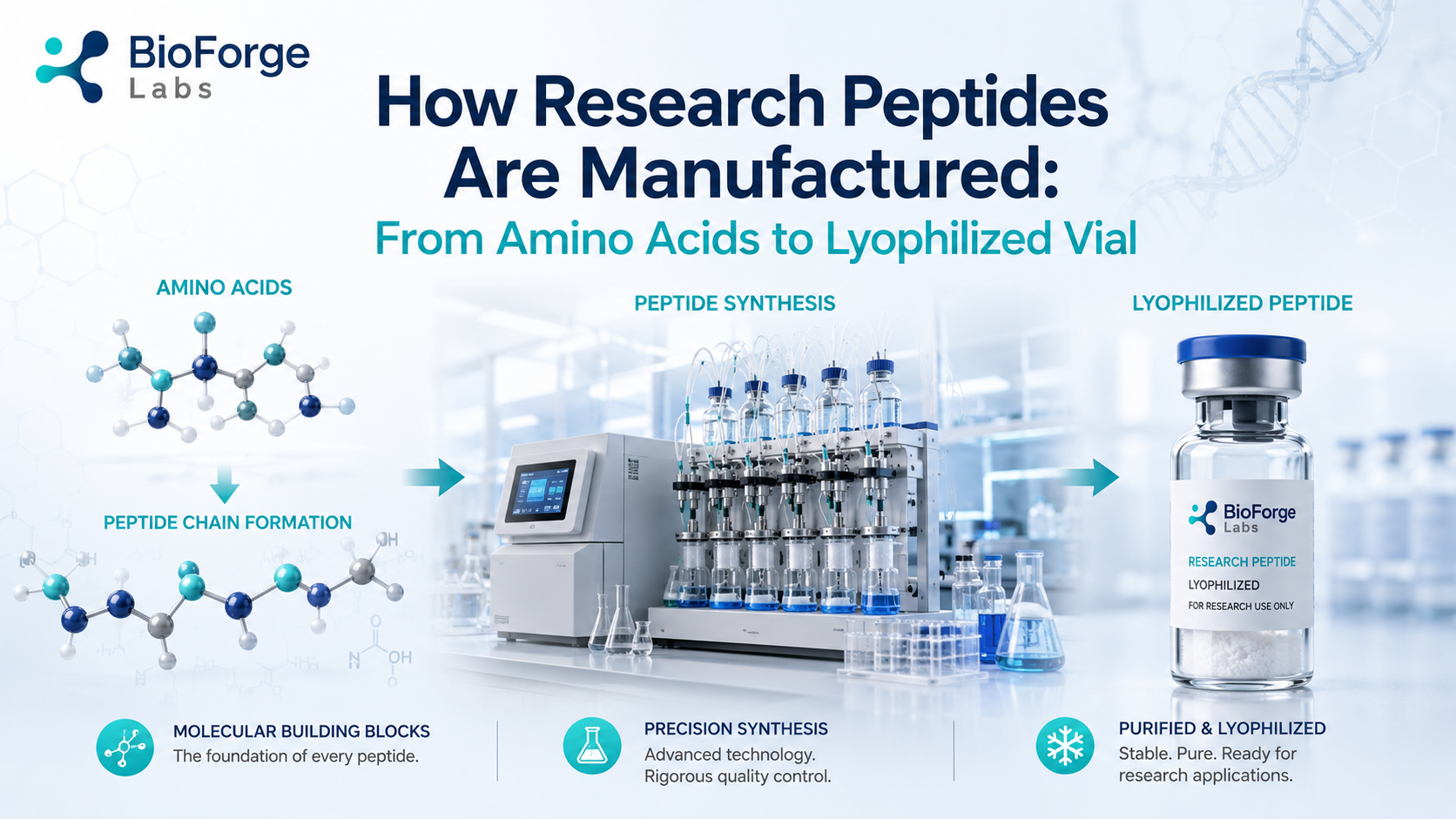 How Research Peptides Are Manufactured